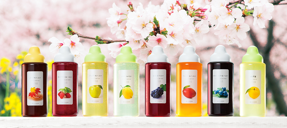 Sugi Bee Farm fruit juice infused honey line